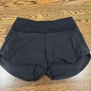 size 8 lululemon speed up short high-rise lined 4.0” (no tags)